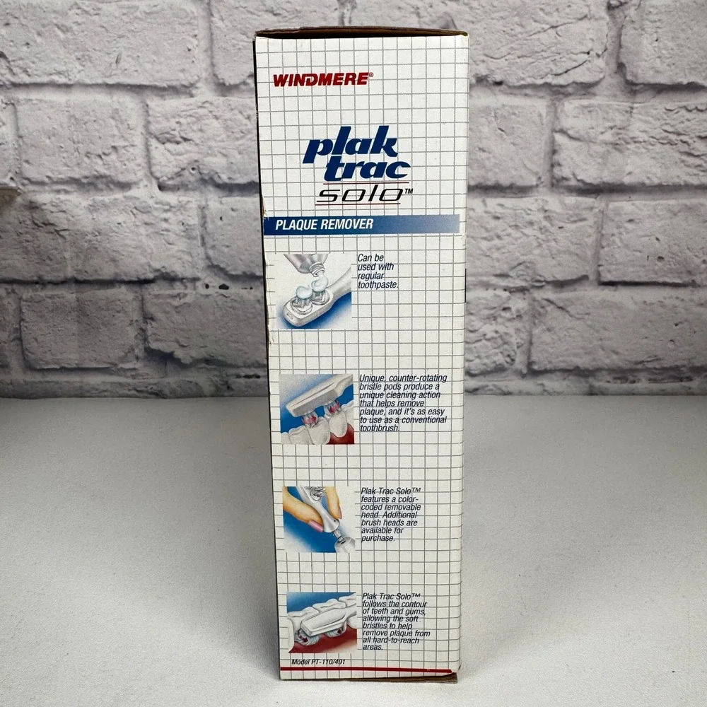 Windmere Plak Trac Solo Plaque Remover Cordless Rechargeable PT-110/491 White